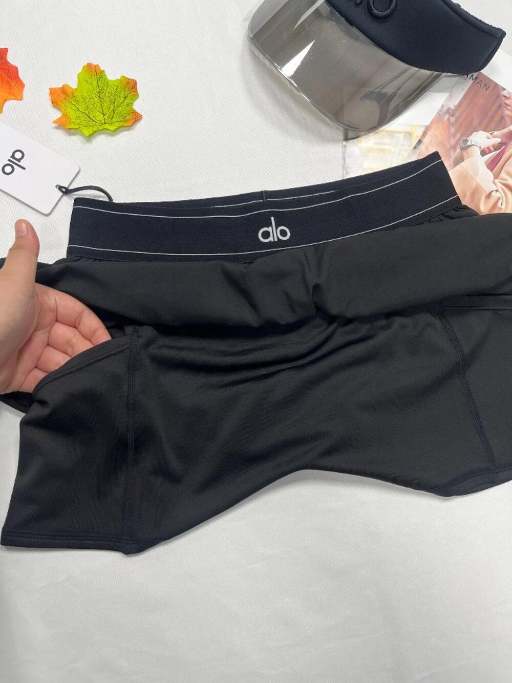💌Alo Yoga Match Point Tennis Skirt Black NWT 🎊 - Picture 5 of 7